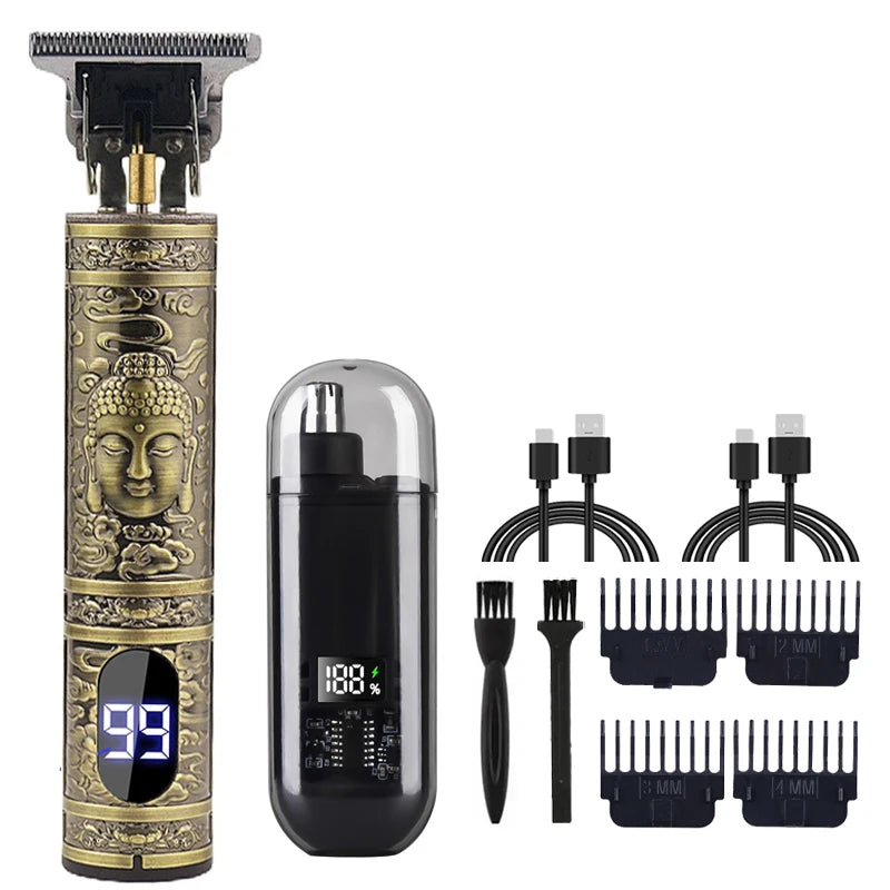 T9 Vintage Men's Hair Clipper Beard Trimmer