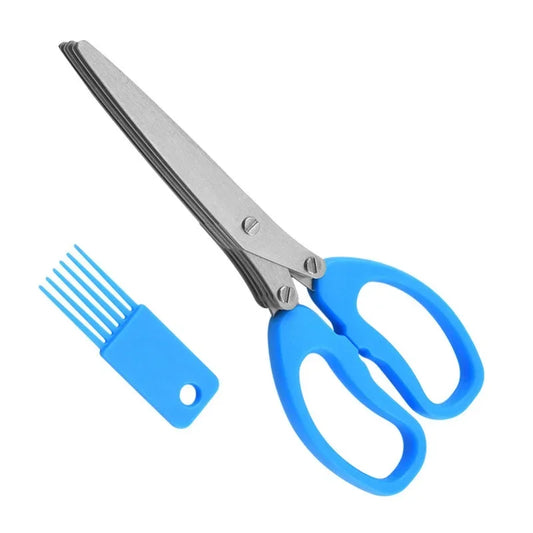 5‑Blade Herb Scissors – Multi‑Blade Kitchen Shears