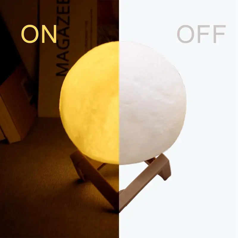 LED Moon Lamp – 7 Colors Sunset Projection Night Light