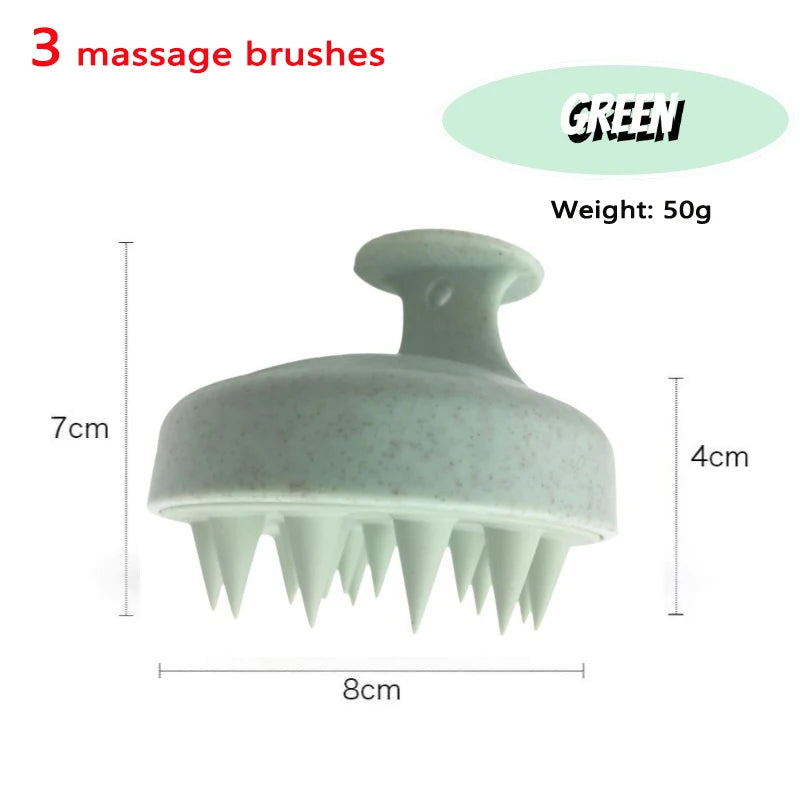 Scalp Massager Brush – Silicone Hair Washing & Body Massage Tool