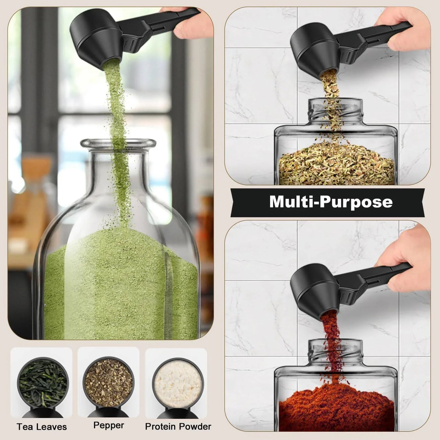 2026 New No Spill Coffee/Supplemrnt Scoop