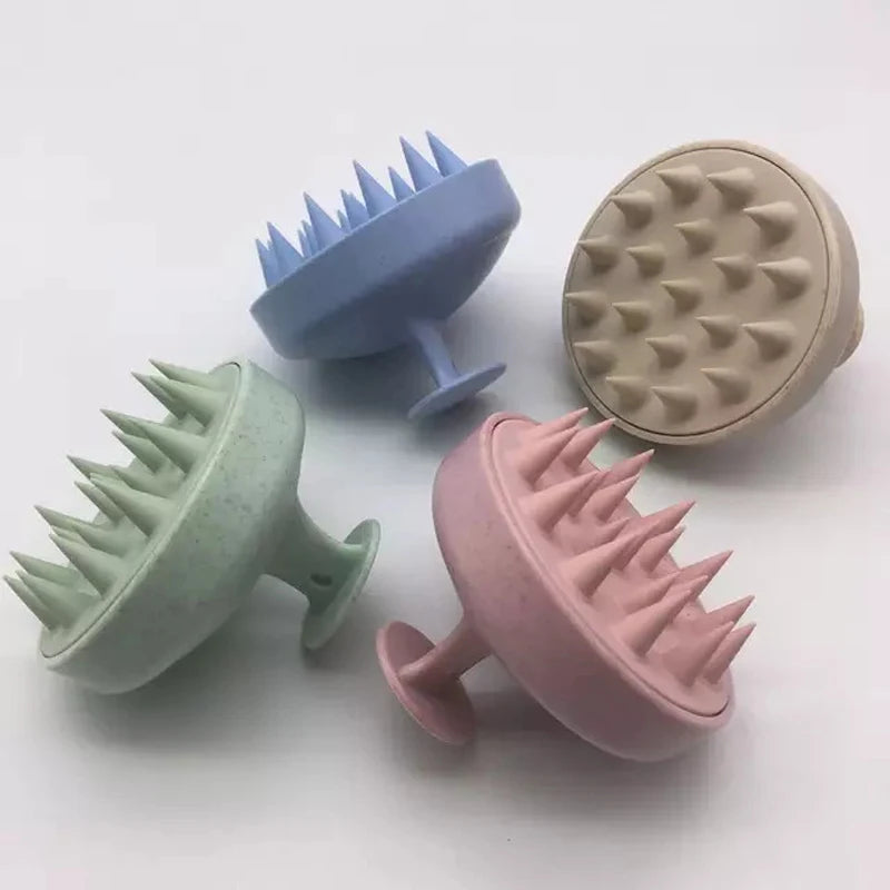 Scalp Massager Brush – Silicone Hair Washing & Body Massage Tool