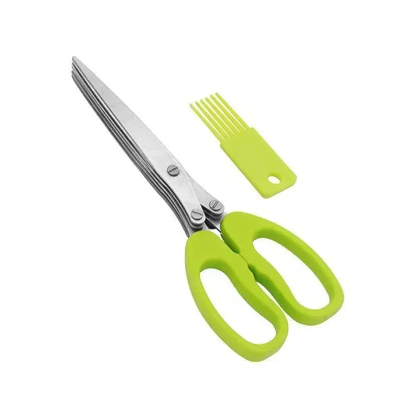 5‑Blade Herb Scissors – Multi‑Blade Kitchen Shears