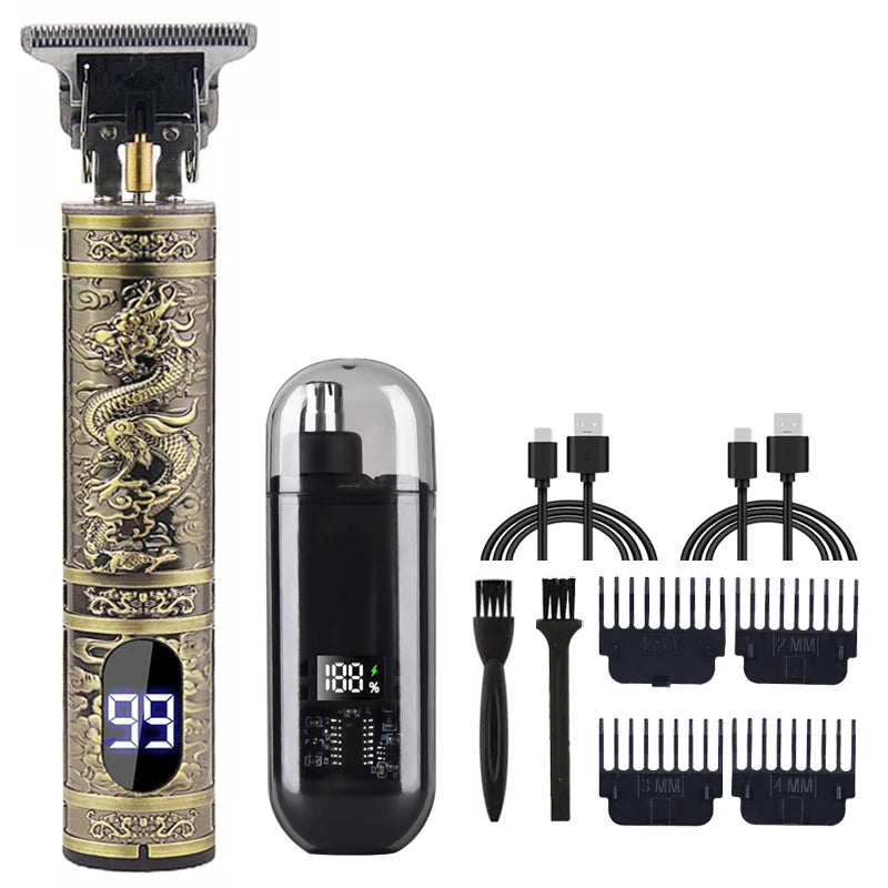 T9 Vintage Men's Hair Clipper Beard Trimmer