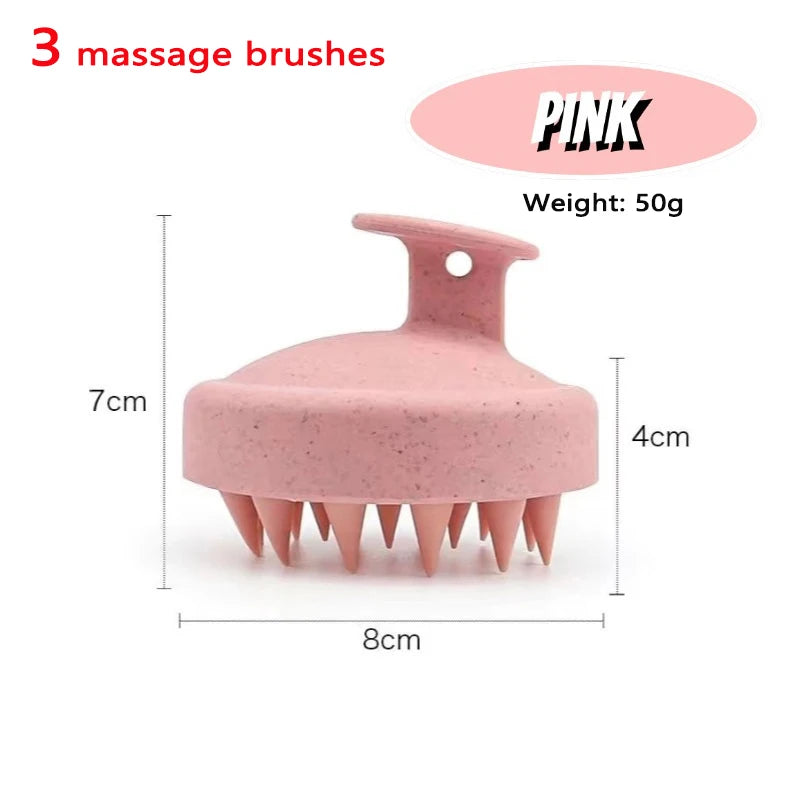 Scalp Massager Brush – Silicone Hair Washing & Body Massage Tool