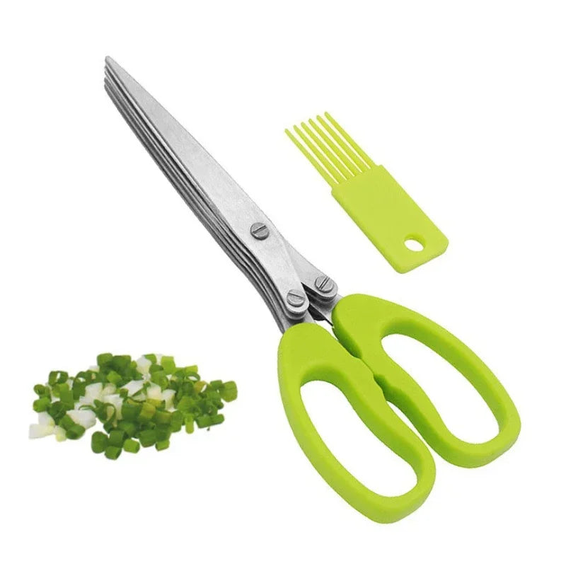 5‑Blade Herb Scissors – Multi‑Blade Kitchen Shears