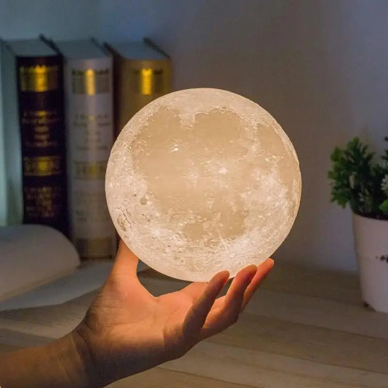 LED Moon Lamp – 7 Colors Sunset Projection Night Light