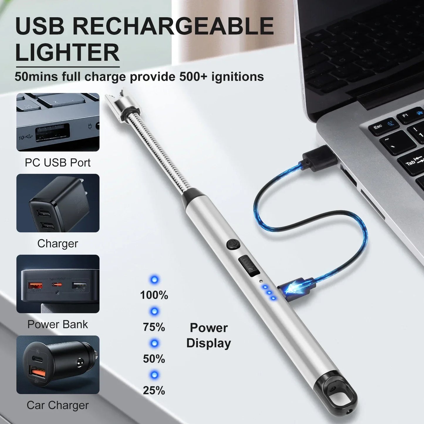 USB Rechargeable Windproof Lighter