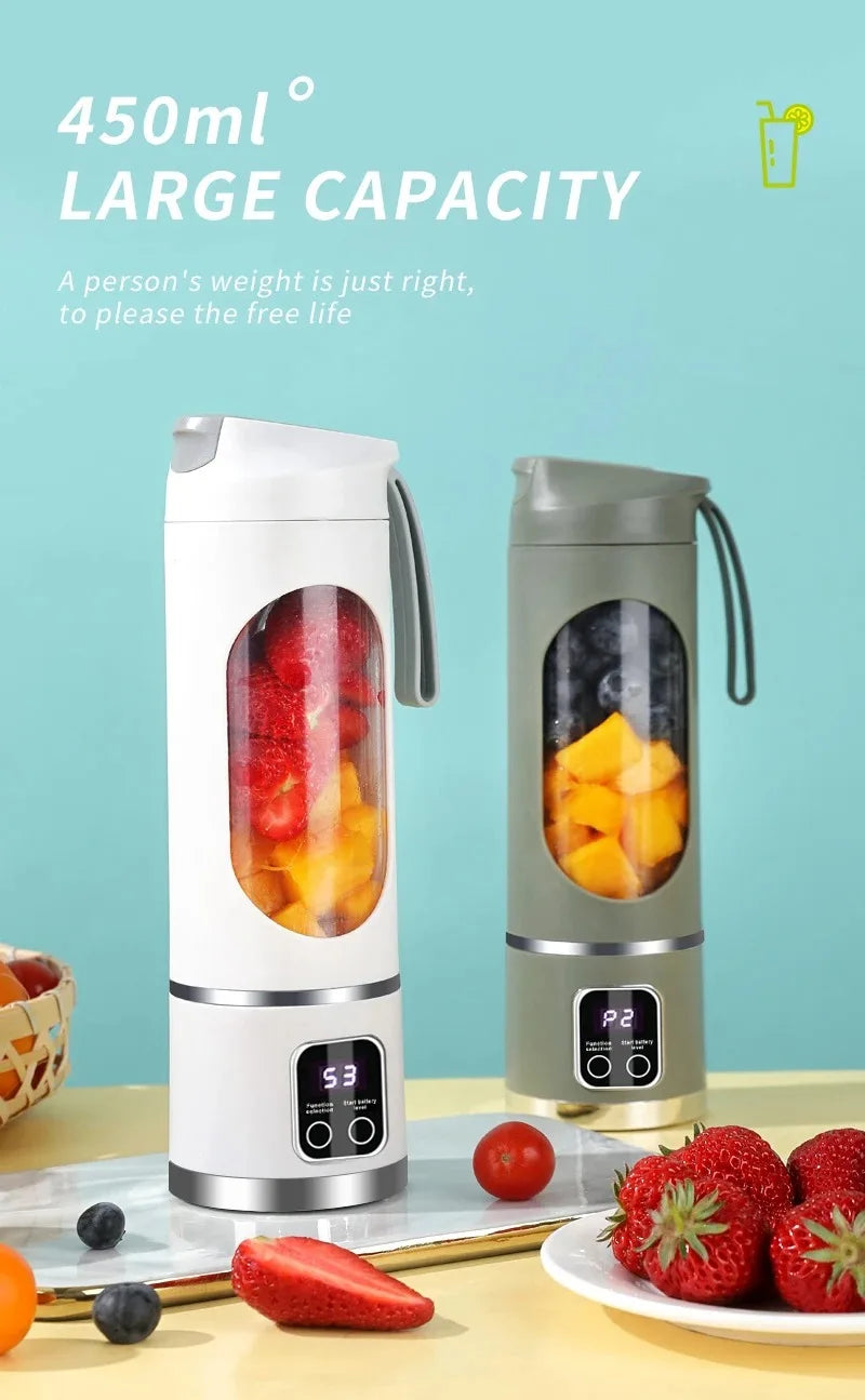 Portable USB Blender – 450ml Personal Smoothie Maker