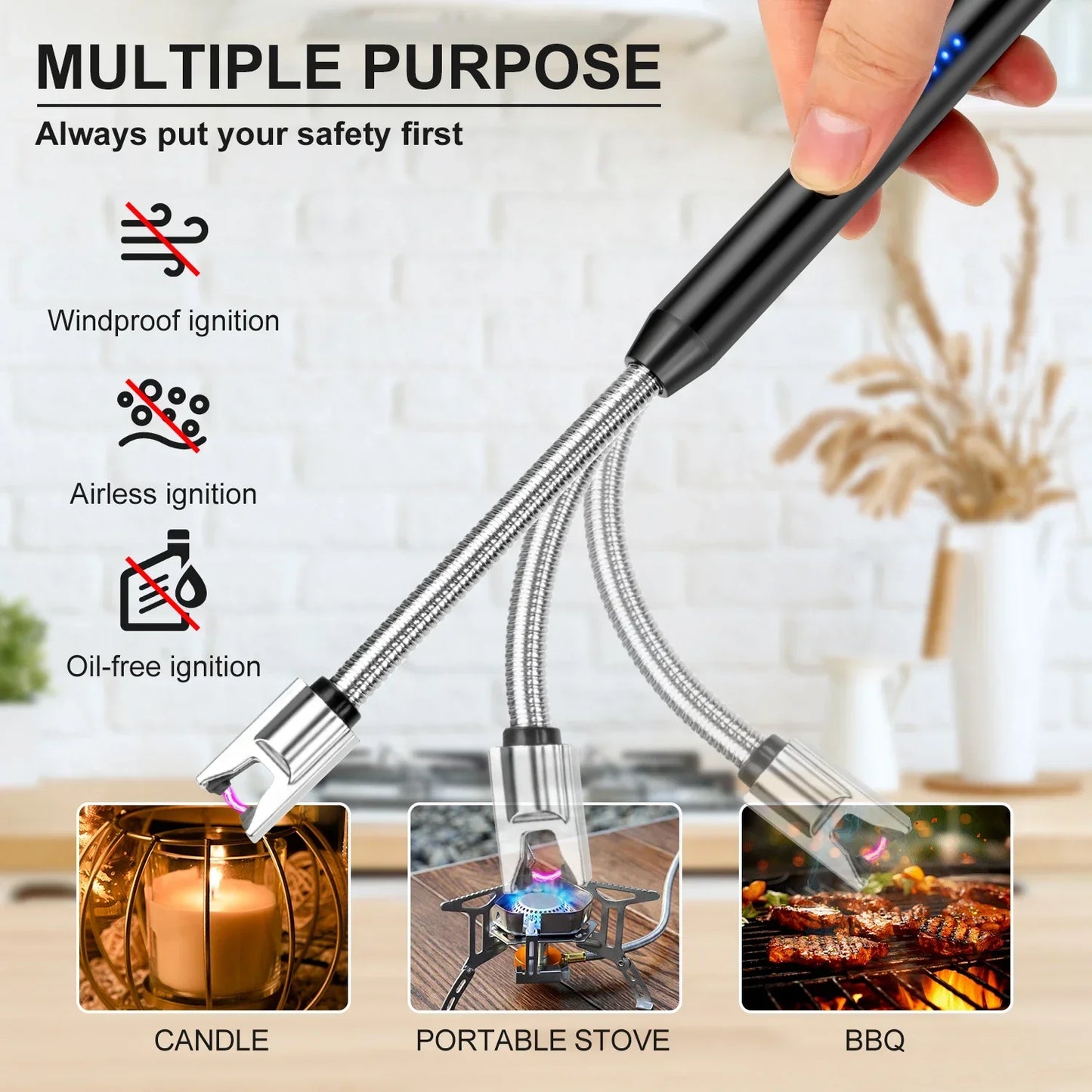 USB Rechargeable Windproof Lighter