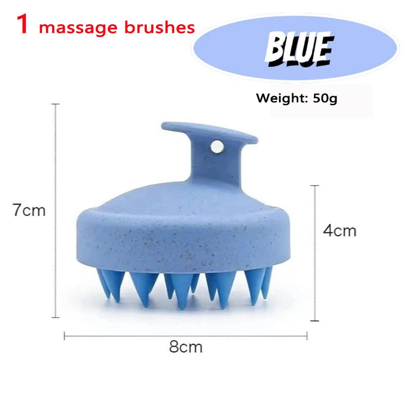 Scalp Massager Brush – Silicone Hair Washing & Body Massage Tool