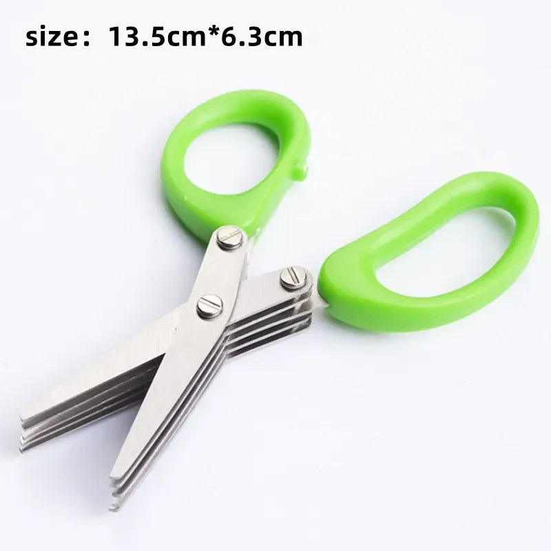 5‑Blade Herb Scissors – Multi‑Blade Kitchen Shears