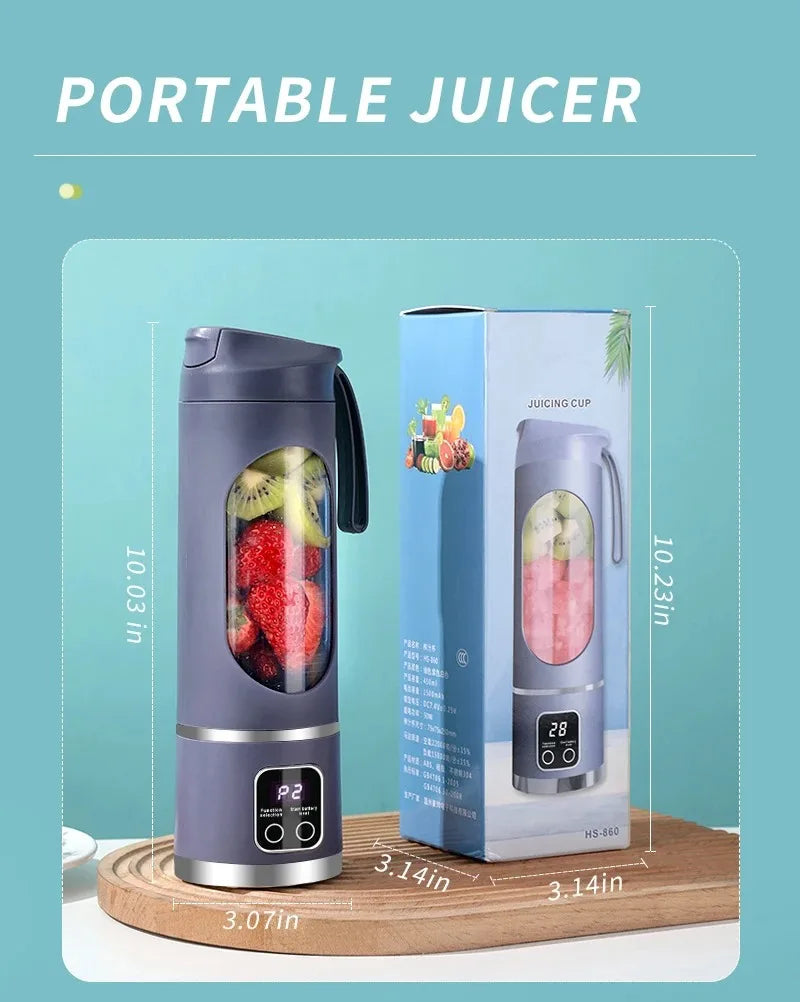 Portable USB Blender – 450ml Personal Smoothie Maker