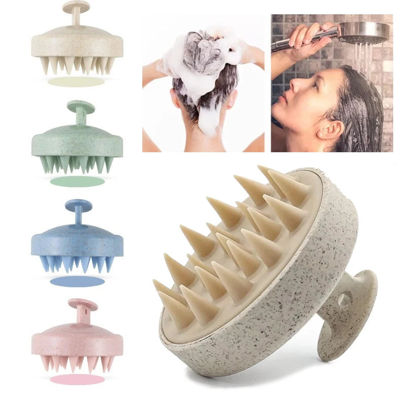 Scalp Massager Brush – Silicone Hair Washing & Body Massage Tool