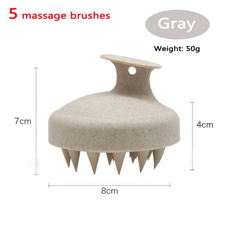 Scalp Massager Brush – Silicone Hair Washing & Body Massage Tool