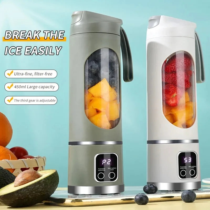 Portable USB Blender – 450ml Personal Smoothie Maker