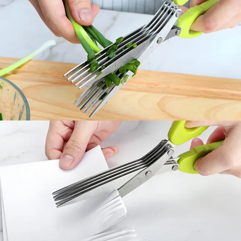 5‑Blade Herb Scissors – Multi‑Blade Kitchen Shears