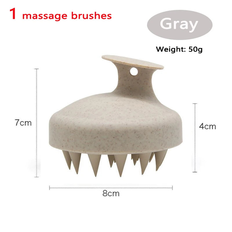 Scalp Massager Brush – Silicone Hair Washing & Body Massage Tool